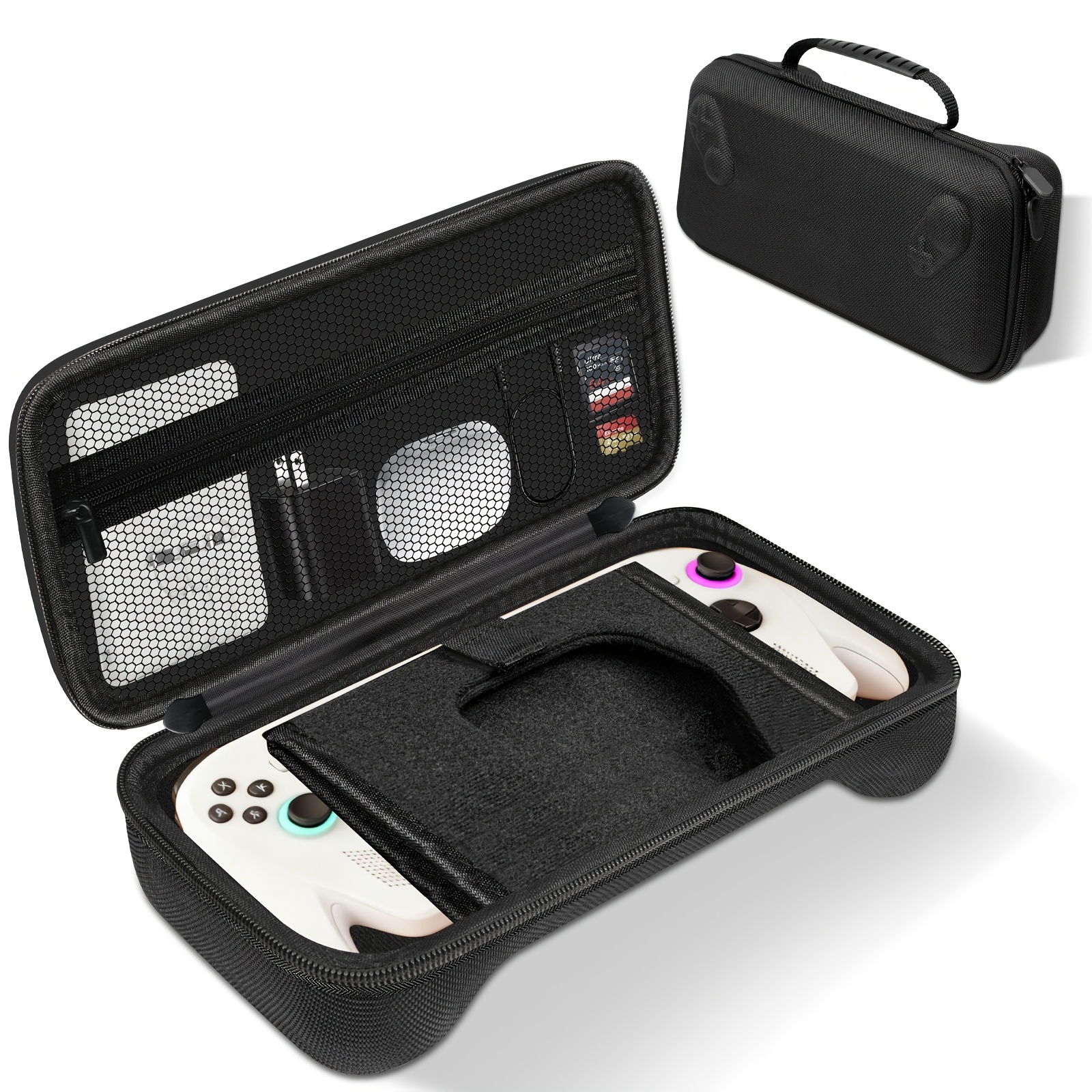 TEMU Portable Case, Compatible With Rog / X 2025, Premium Eva Hard Shell Storage Bag With Mesh Pocket, Designed Specifically For Protecting The