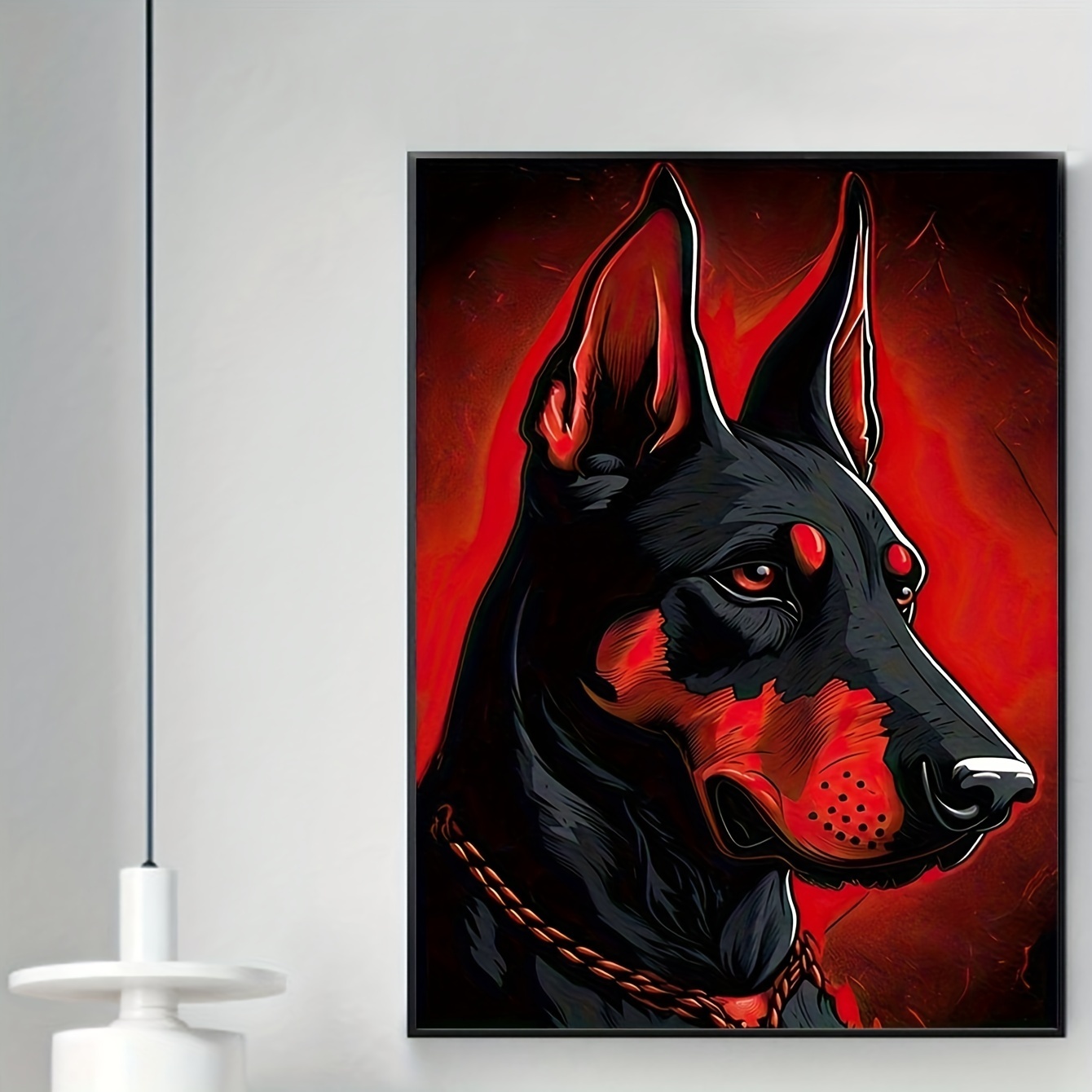 

Full Diamond Painting Kit: Doberman Puppy Pattern, 30x40cm, No Frame Required, Perfect Gift For Dog Lovers