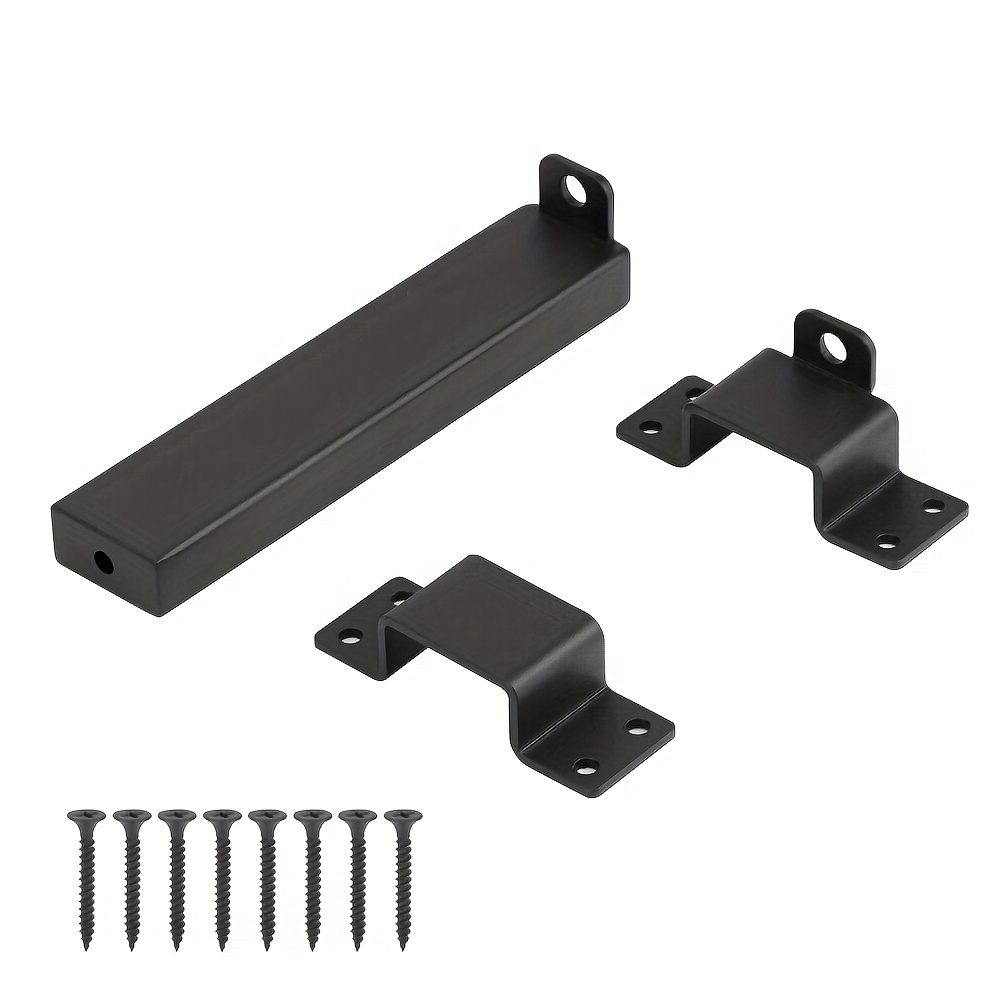 TEMU 7.5 Inch Heavy Duty Barn Door Lock Sliding Barn Door Latch Simple Door Latch With Adjustable Security Bar Latch For Wooden Farmhouse Door, Barn