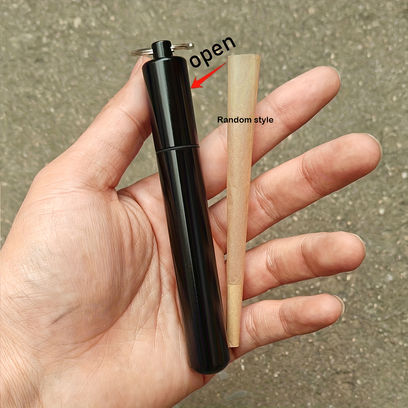 Image of 2pcs Set Storage Conical Tube, Moisture-proof And -proof Sealed Container, Suitable For Roll Paper And Other Items, The Color And Pattern Of The Paper Are Random