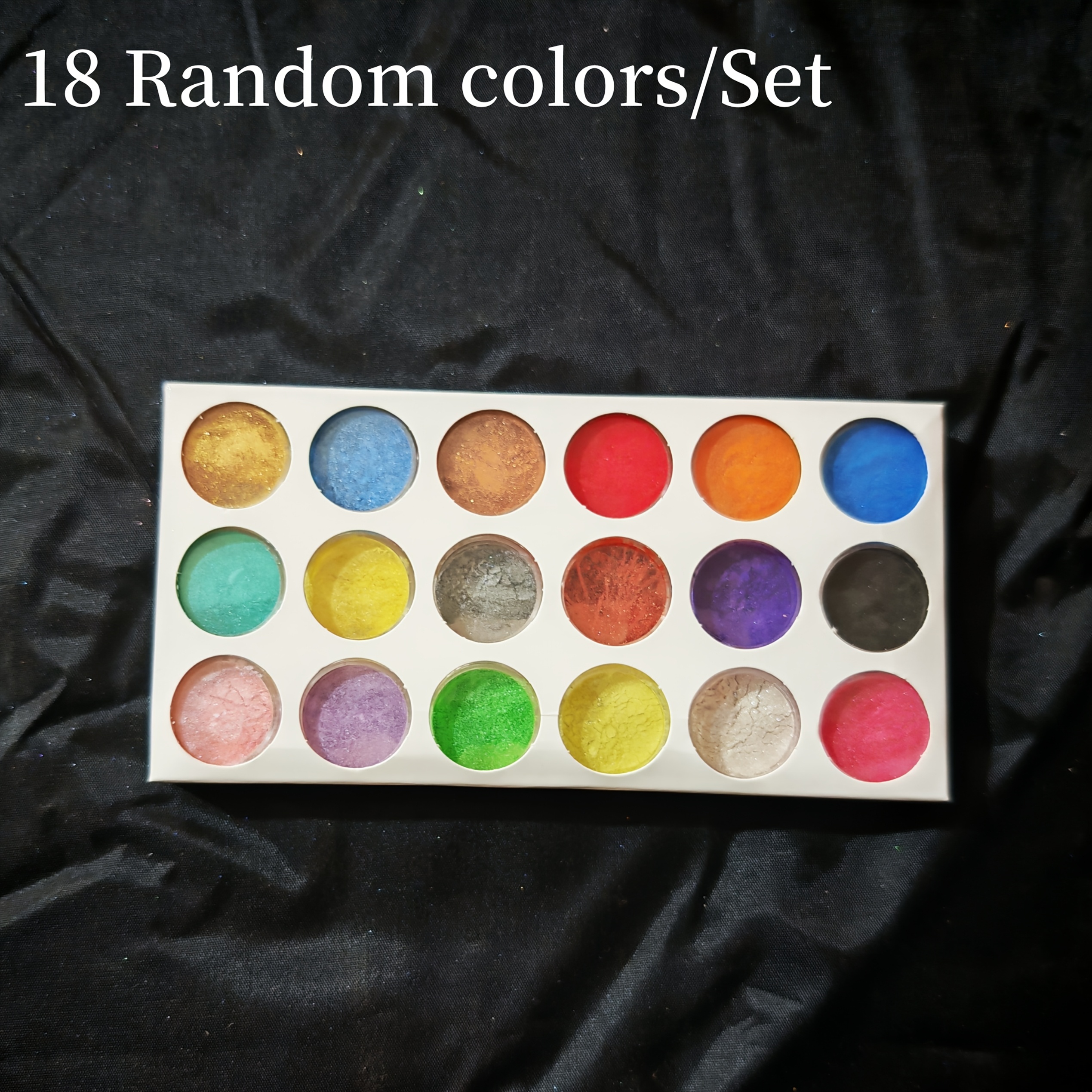 Image of 18 Colors/set Coloring Pigments Mica Powder Kit Epoxy Resin Colorant Candle Making Glitter Powder Pigment For Resin Dye Random Colors