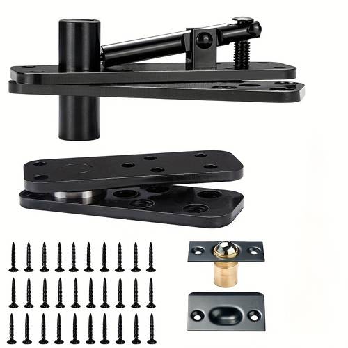 heavy duty stainless steel hidden door hinge with 360 rotation heavy duty pivot hinge for doors panels cabinets no drill installation no tools needed door hinges