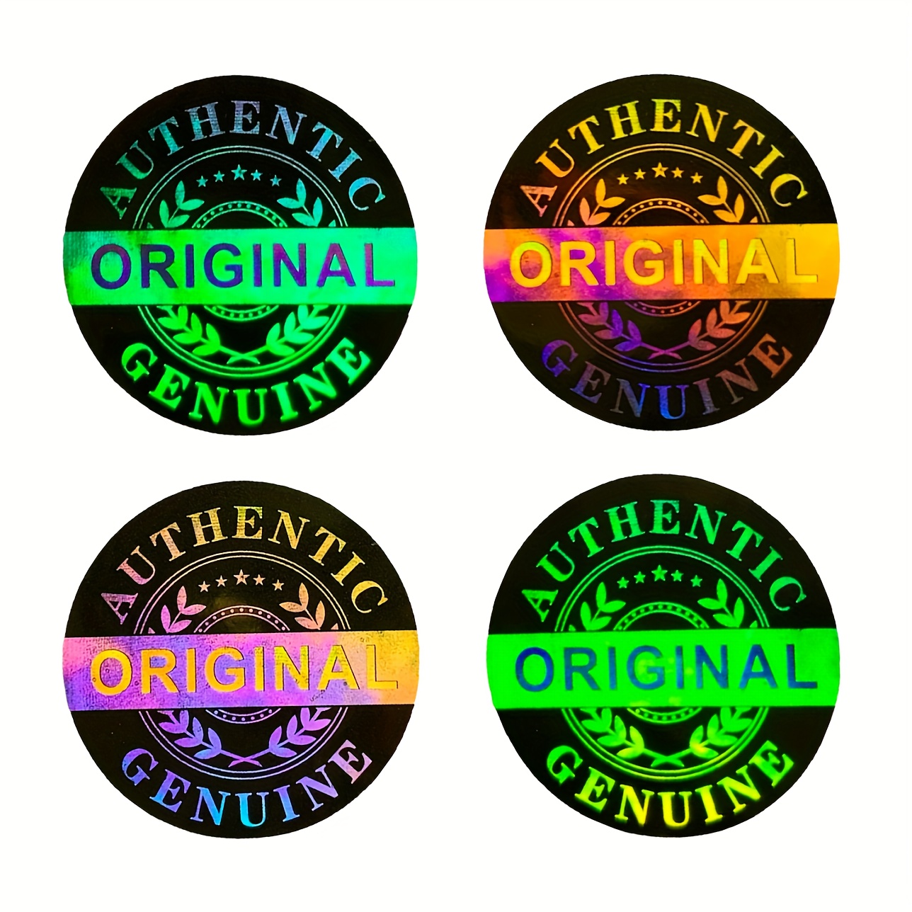 

224pcs/490pcs Hologram Original Sticker 20x20mm Round Security Reusable Permanent Stickers