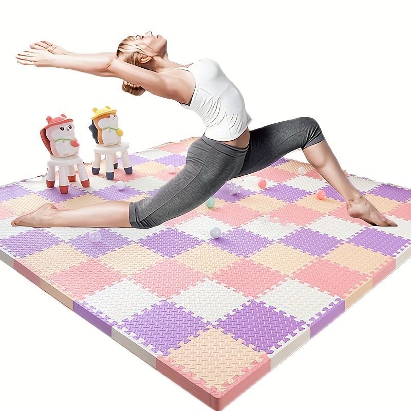 Non slip Thicken Yoga Mat Solid Color Fitness Mat Dance - Temu