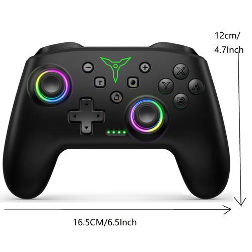 ergonomic controller for switch oled pc for android wireless enabled with touch sensitive back buttons wake up feature programmable turbo function