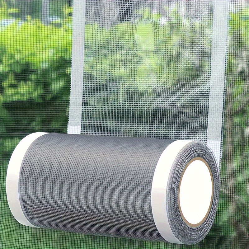 

Waterproof Screen Repair Tape - 4.7" X 157" Roll, Plastic Patch For Windows And Doors, Self-adhesive Mesh For Mosquito Net Repair, Tear-resistant Adhesive Film, Plastic Material For , Waterproof Seal