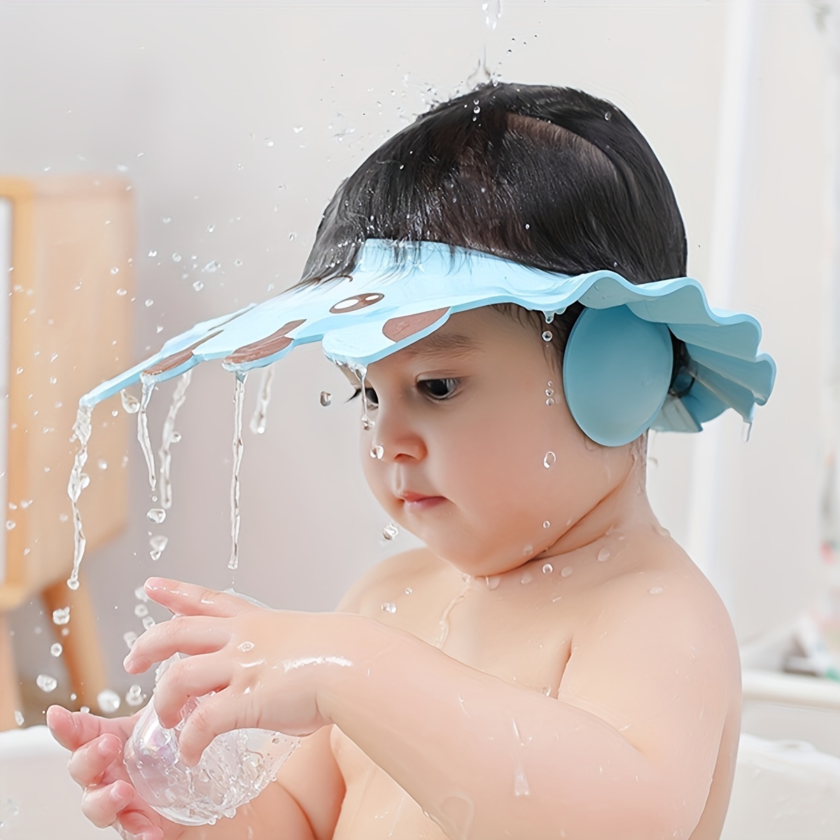 

Shampoo Cap, Eva Bath Hat Ear , And , For -6 Years - 1pc