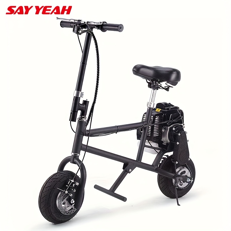 

Say Gas Mini Bike Black, 2-stroke Gas Bike, Max 185lbs, Epa Approved, Gas Bike, Gas Powered Bike, Mini Gas Bike, Gas Powered Bike, Top 20 Mph Electric Mopeds, Without Battery