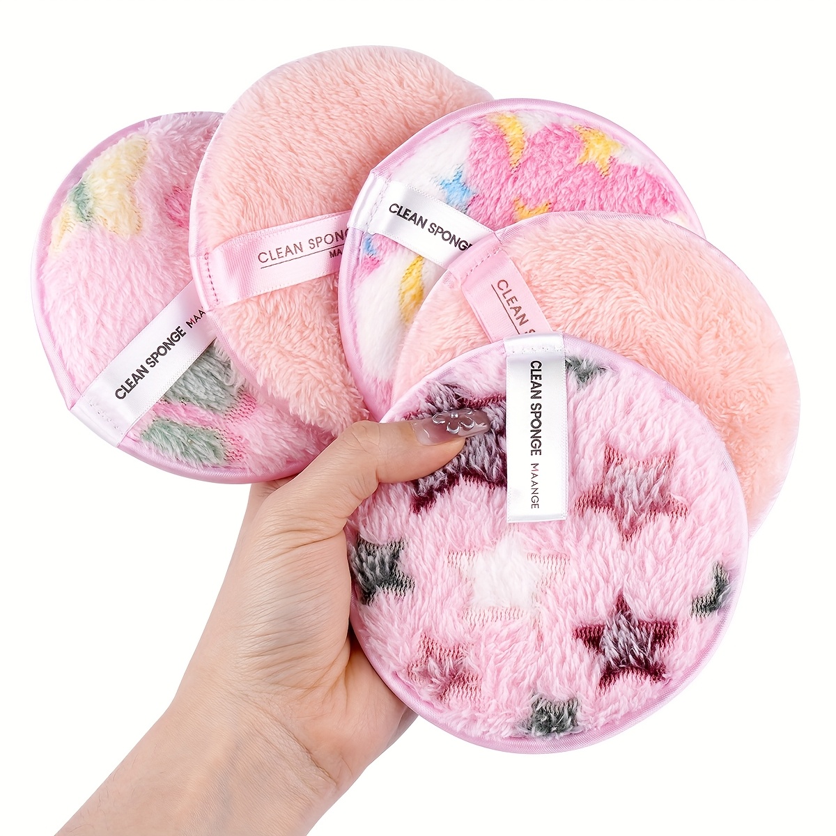 E-shop MAANGE 5 Stück Wiederverwendbare Make-up Entferner Pads, Weiche und Bequeme Reinigungspads, Reisefreundliche, leicht zu transportierende