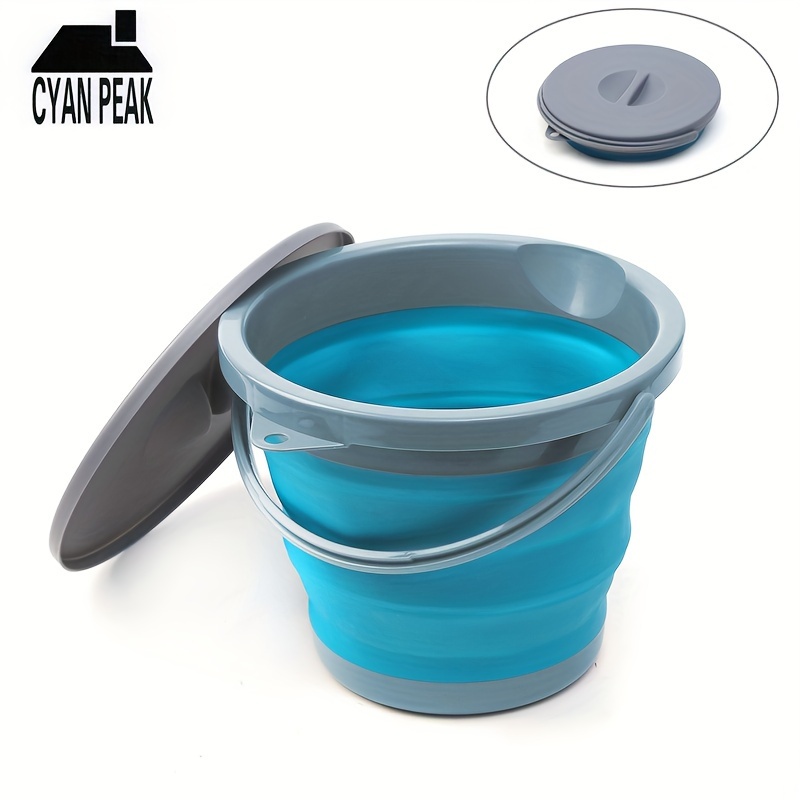 New Folding Bucket Lid Portable Water Bucket Foldable Car - Temu