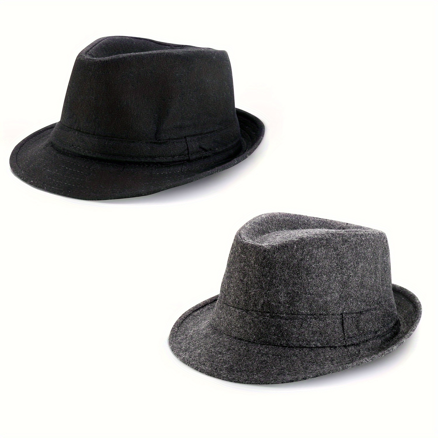 

Flongo 2pcs Hat, Trilby Cap