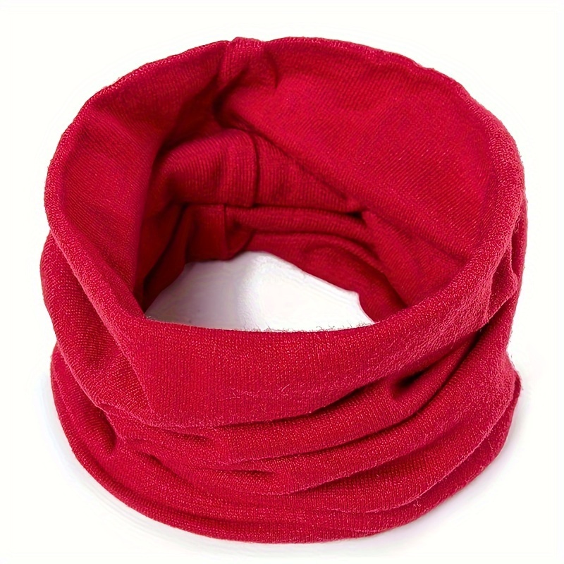 Image of Men's And Women's Autumn And Winter Pullover Neck Sleeve Warm Knitted Scarf