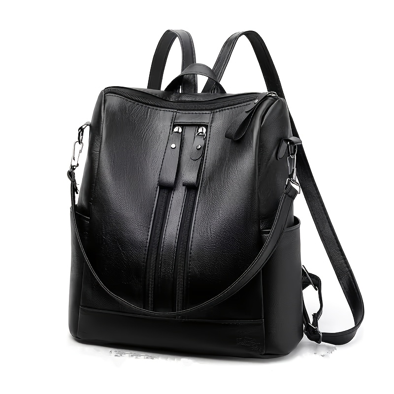 2025 New Korean-style Women's Fashion Pu Backpack - Multi-functional Large-capacity Tote Bag, Suitable For Travel, Work, And Daily Use, An Ideal Gift