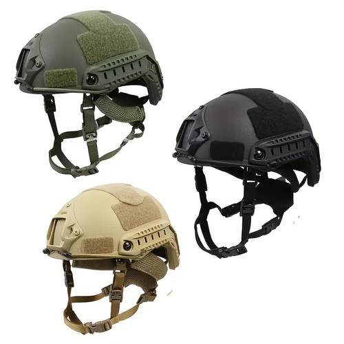 one pack mh helmet with adjustable suspension fiberglass outdoor sports cs game protective helmet