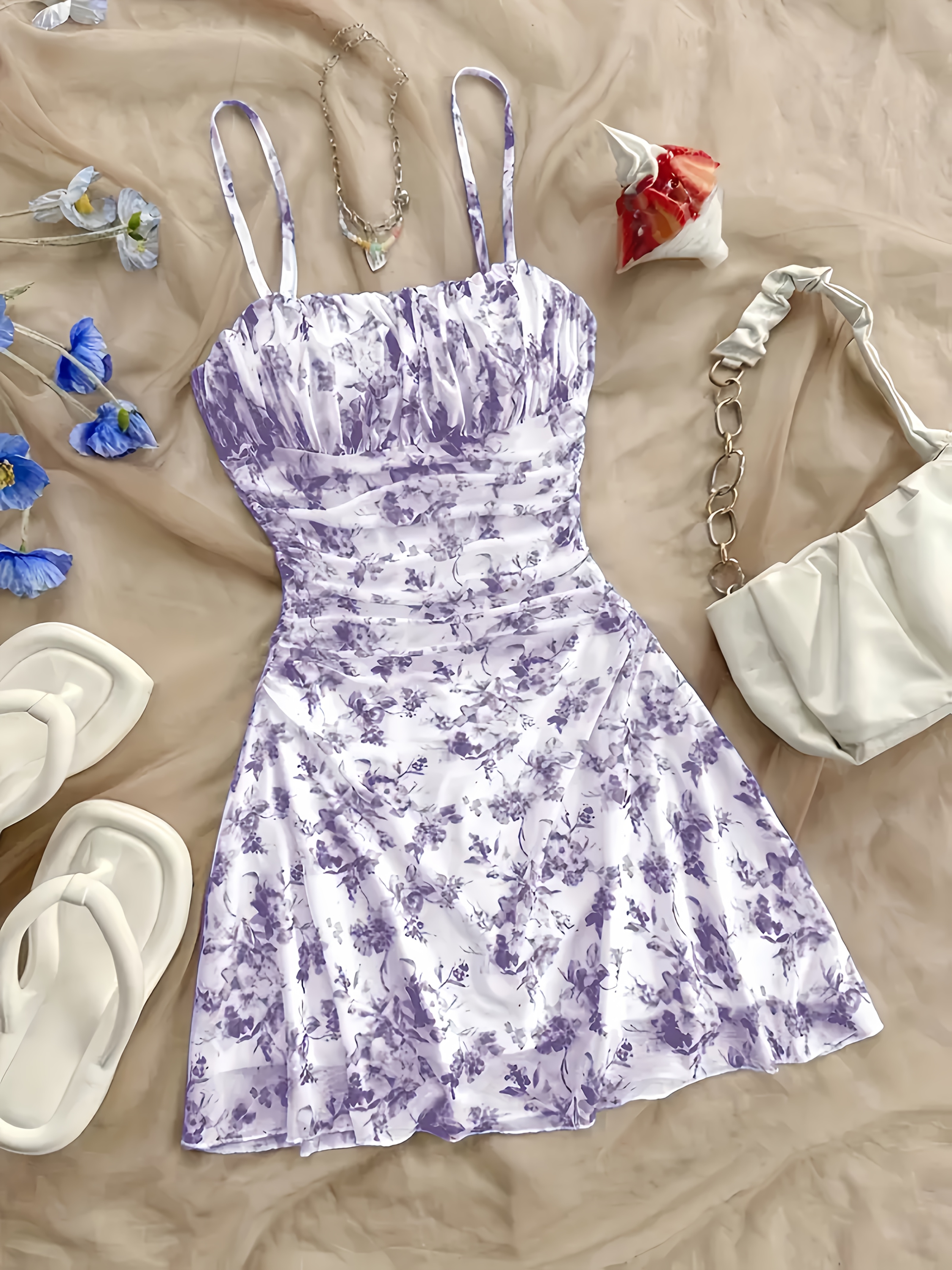 purple dress sold on Temu United States
