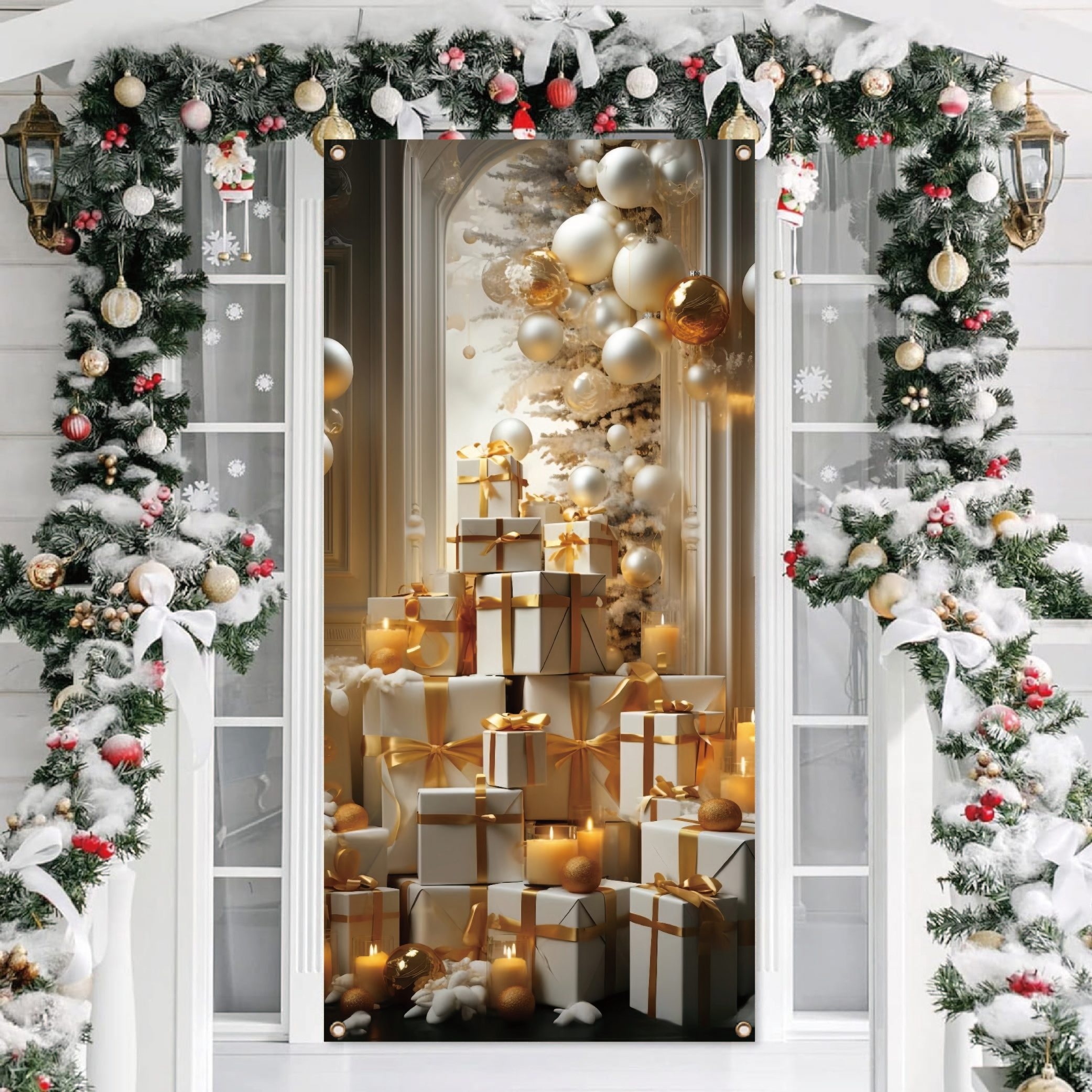 

Box & Christmas - Polyester, / Decor, 35.4x70.8