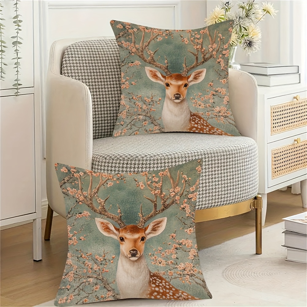 ancient deer modern throw pillow covers Temu Philippines
