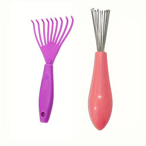 2pcs cleaning tool comb cleaner brush hair brushes cleaner for removing salon shop use