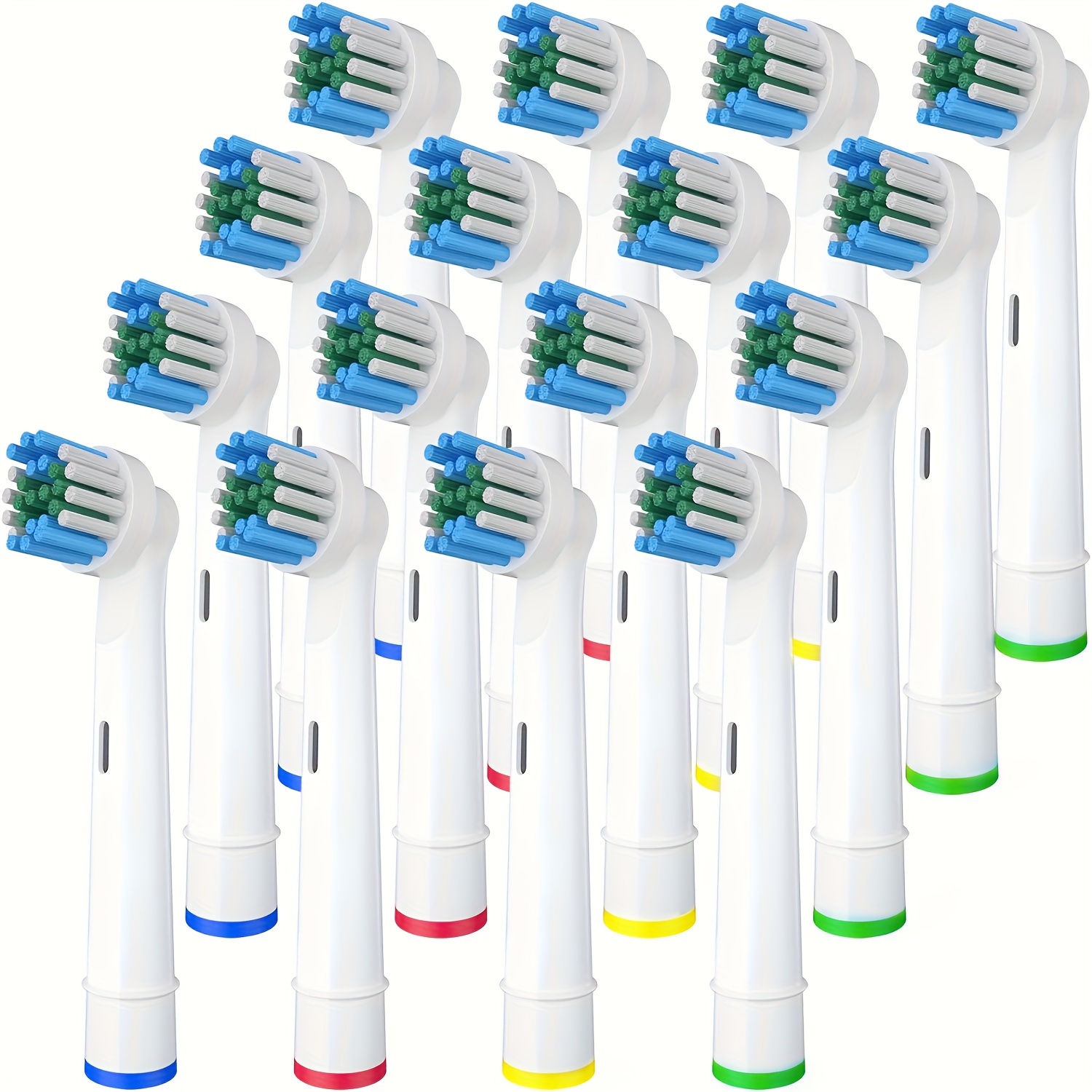 

16 Pack Soft Bristle Toothbrush Replacement Heads Compatible With Electric Toothbrush, Precision Clean Refill Heads For Pro 500/1000/1500/3000/3757/5000/7000/7500/