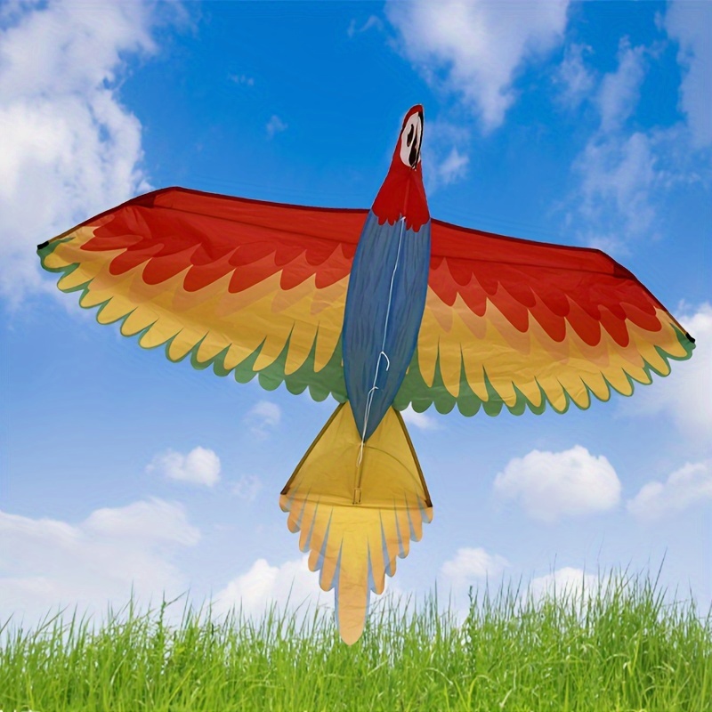 1pc Cartoon Kite Mini Plastic Toy Fishing Rod Dynamic Parrot Eagle