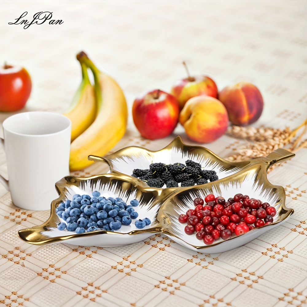 premium 3 compartment ceramic porcelain serving - Temu