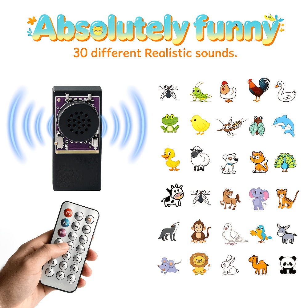 Summer 30 Animal Sound Prank Game, Remote Control Noise Machine
