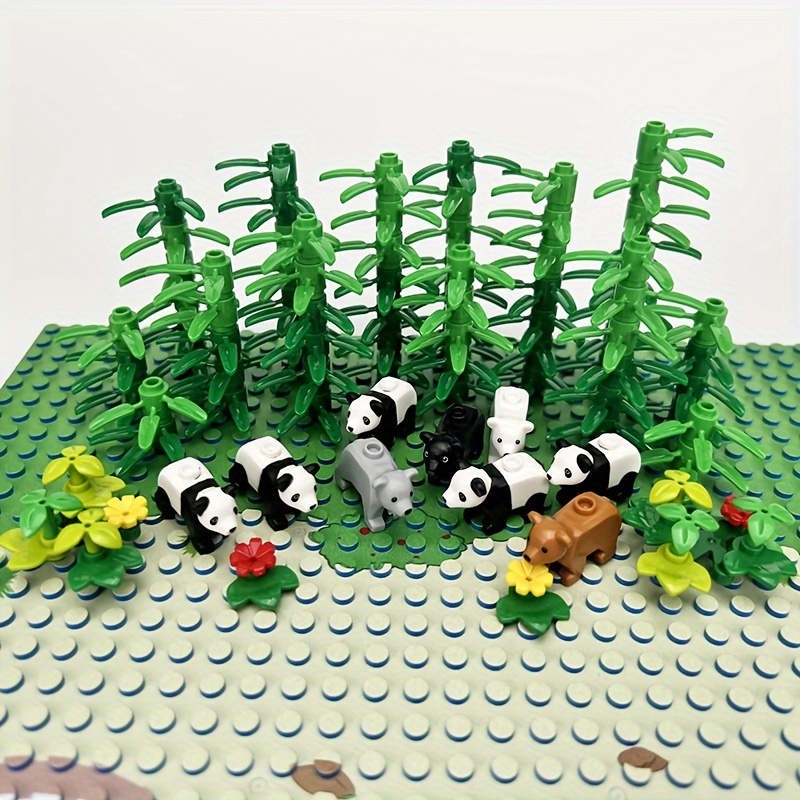 DIY Forest Animal Building Blocks Set with Panda & Bears, Ages 6-8