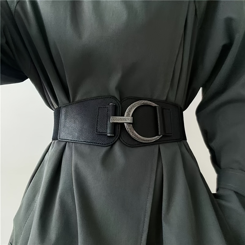 TEMU Ladies' Elastic Waist Belt, Pairing With Skirts, Suits, Coats, And Sweaters; A Great Valentine's Day Gift.
