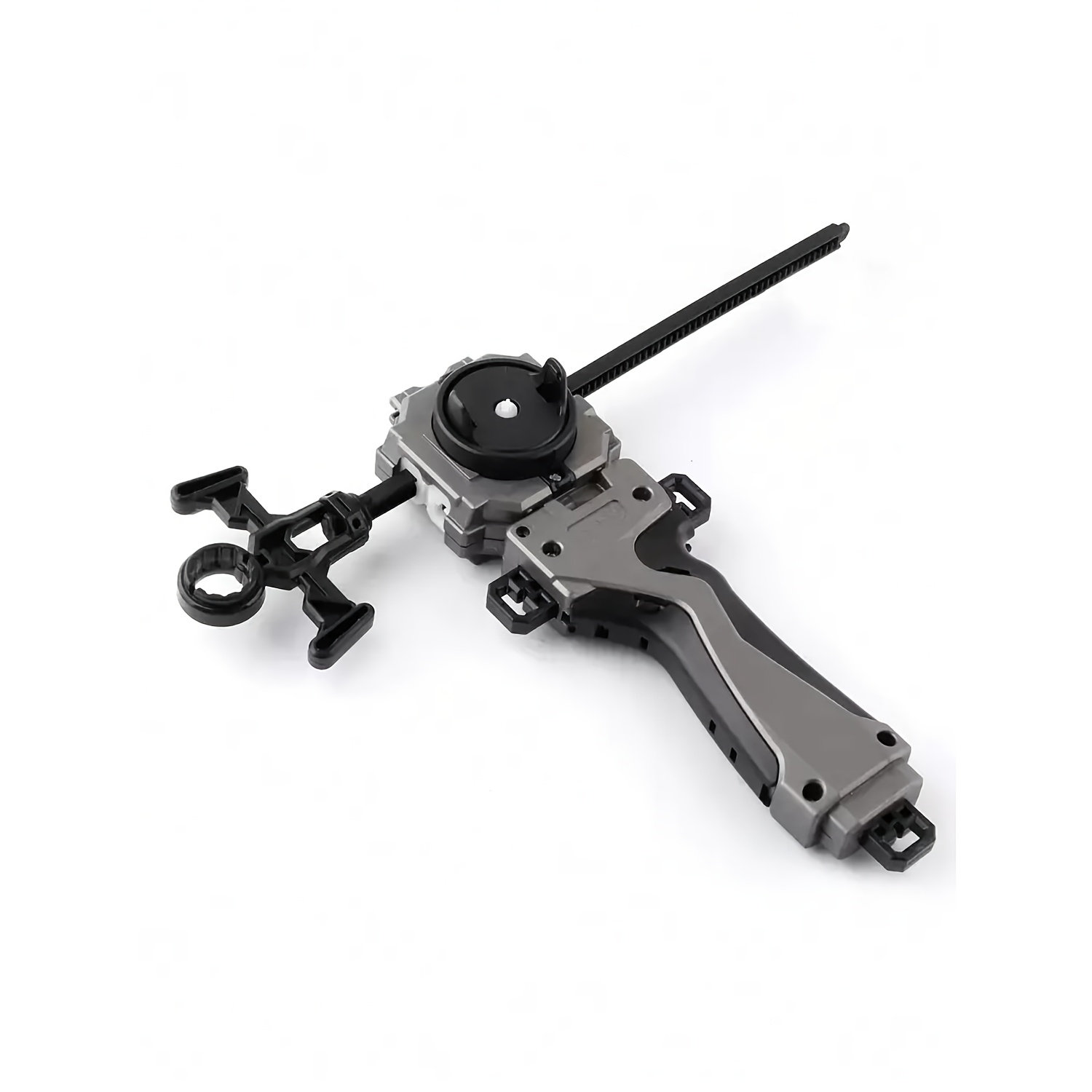 TEMU Gray Bursting Top With Pull String Launcher And Handle