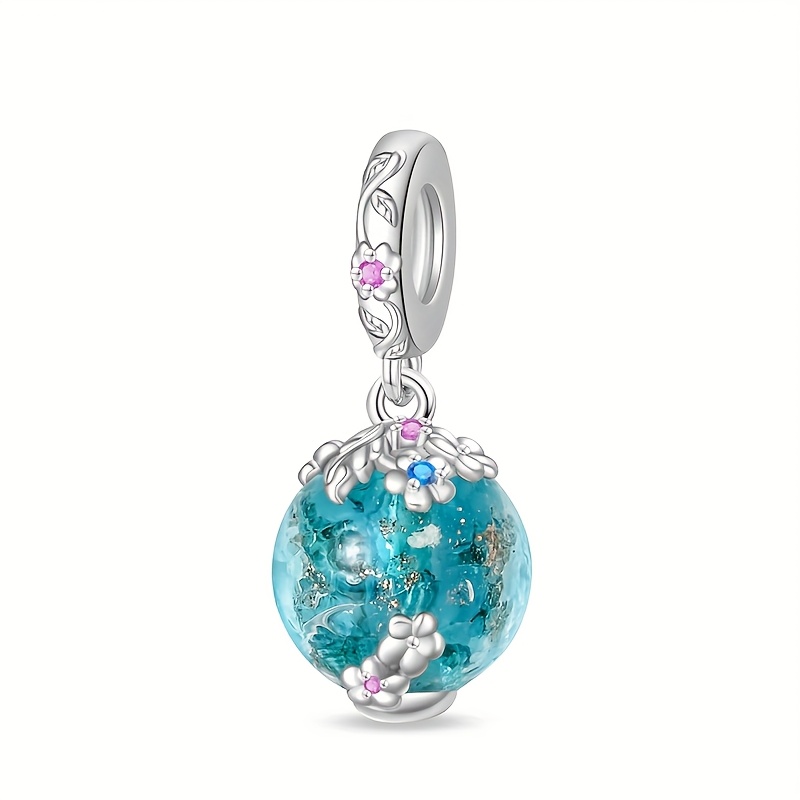 Image of A Silver-plated Spring Banquet Pendant Suitable For Pendants For Original Bracelets, Necklaces, And Keychains, Making It A Perfect Gift For Women For Everyday Occasions, Birthdays, And Festivals