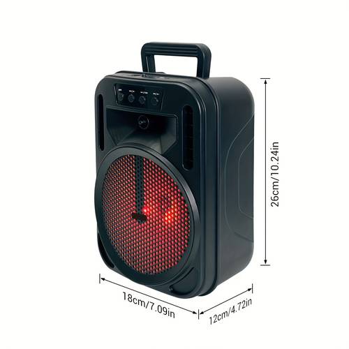 4000w portable wireless pa speaker 6 5 high power subwoofer system supports aux usb fm wired microphone audio input with led light handle support aux usb tws fm indoor and outdoor