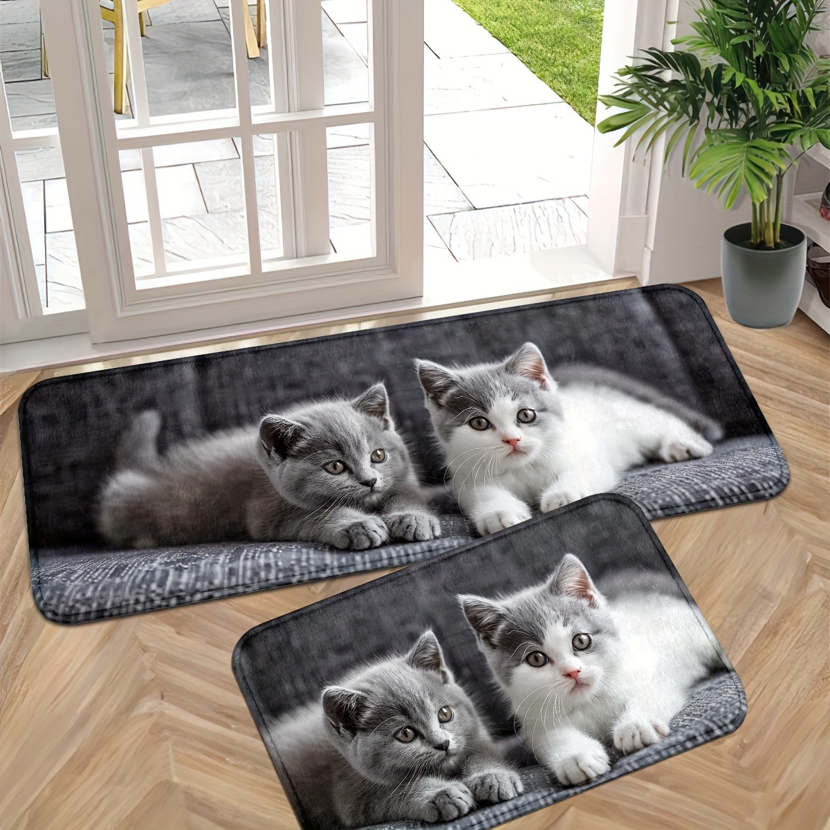 

Adorable British Shorthair Cat Door Mat - Non-slip, Washable & Indoor Entrance Rug For Kitchen, Laundry Room & Bathroom