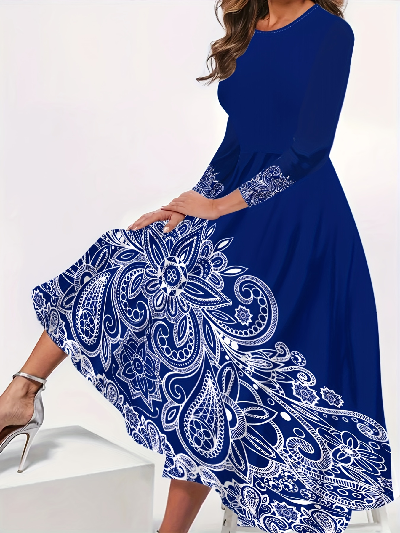 ethnic formal dresses Ethnic Jacquard Strapless Long Dress – John Paul Ataker main image 0