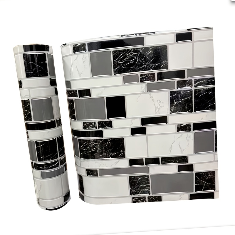 E-shop Selbstklebende Mosaik Tapete, geeignet für Wohnzimmer, Badezimmer und Küchen. Wasserdichte PVC Wandaufkleber, Vinyl Wanddeko und Fliesen