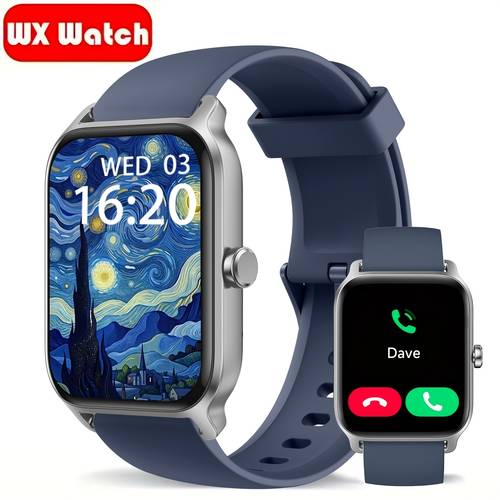 1 95 full screen watch for women men wireless call 105 sports built in alexa wireless call sports pedometer sleep tracking for iphone and valentines day gift