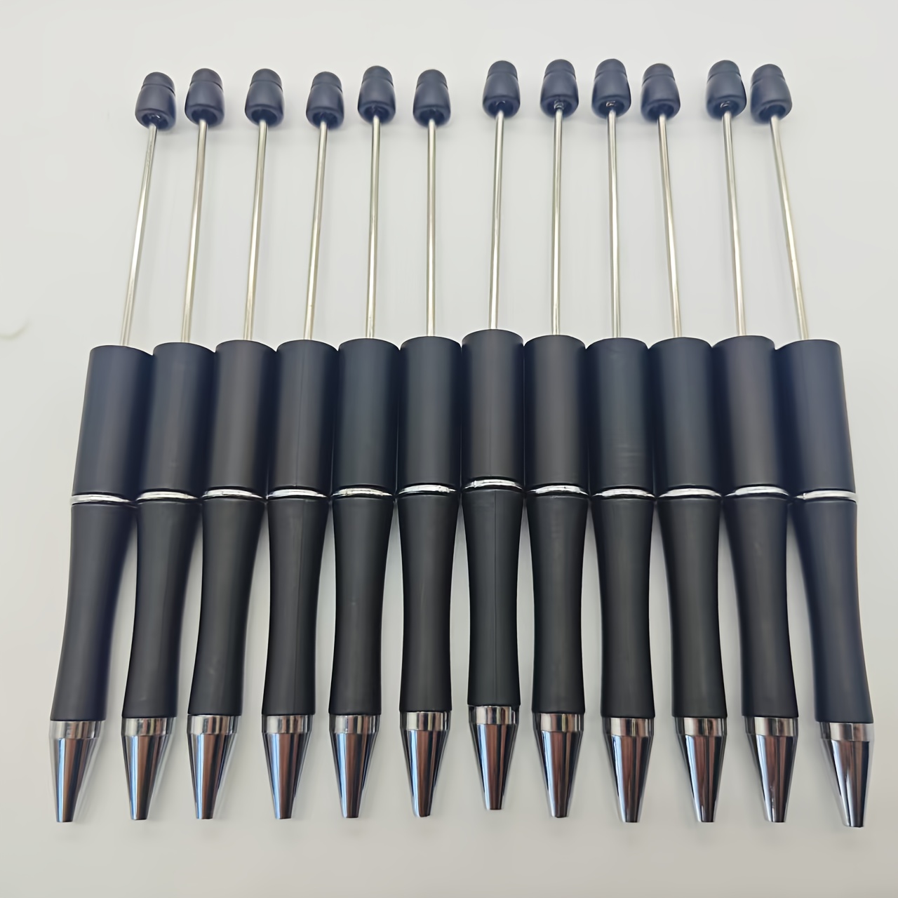 A Set Of Multi-specification And Bead Writing Pens With Black Ink, Suitable For Bead Designs. Ideal As Gifts For Office And Study, Includes 12 Black, 8 Blue, 8 Golden, And 8 Gradient Black Pens