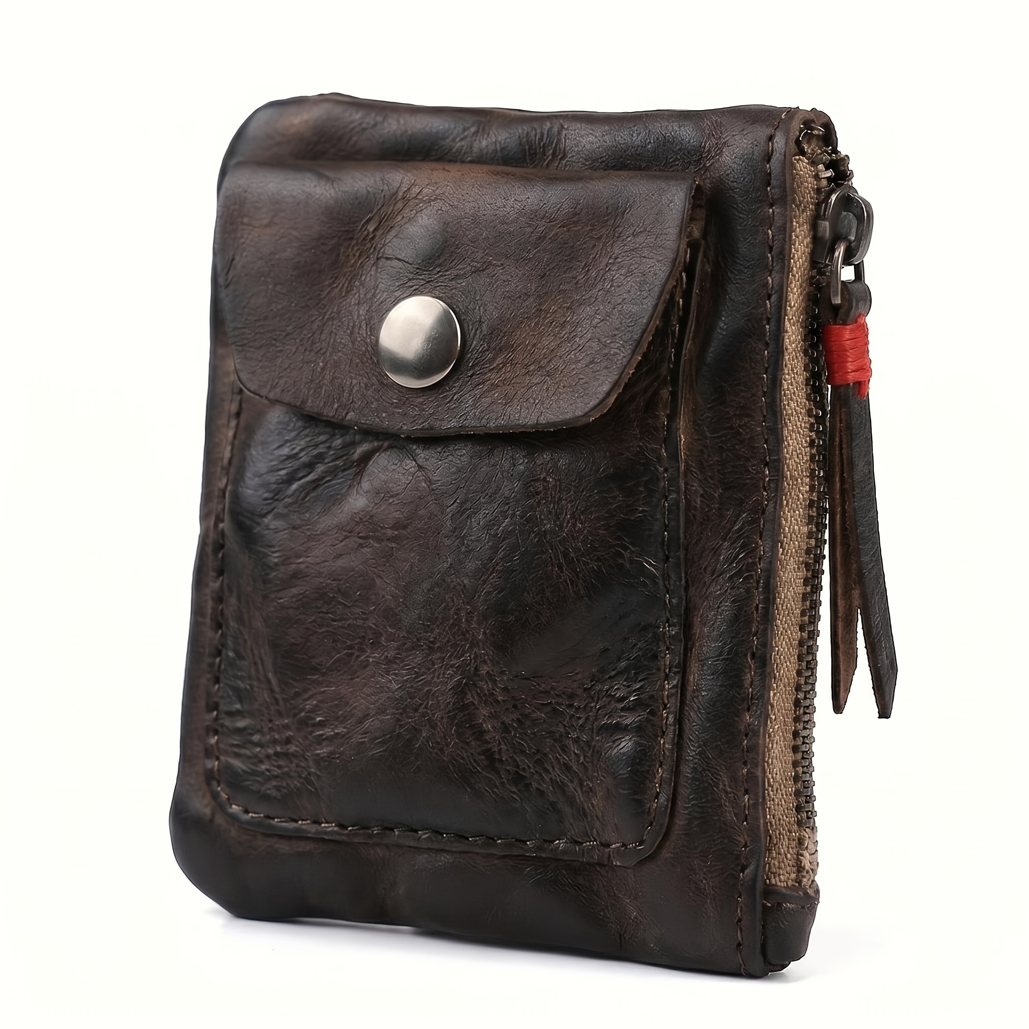 Cowhide Wallet Men's Leather Wallet Genuine Leather Men's Wallet Minimalist Wallet Credit Card Holder