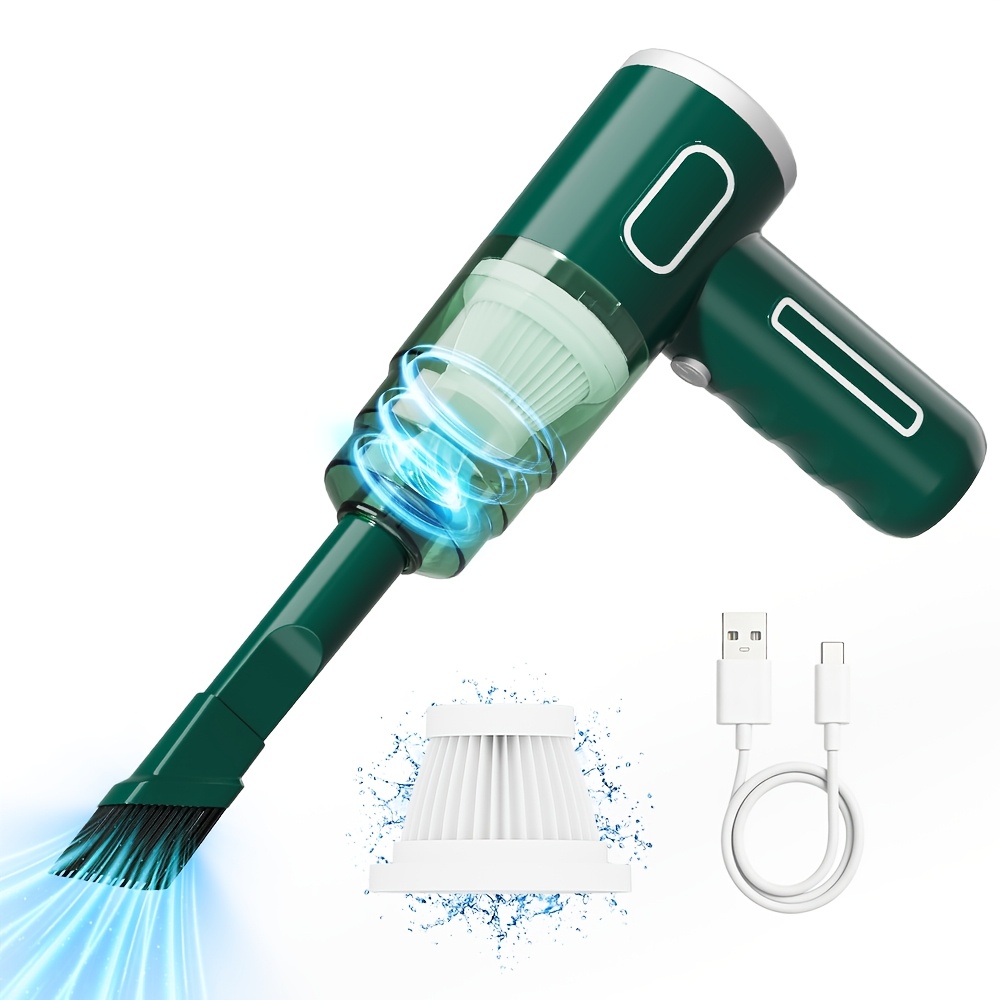 TEMU Portable Home Appliances And Car Vacuum Cleaner, Featuring 120, 000 Rpm And 4500pa Strong Suction, Suitable For Cleaning Car Seat , Sofas,