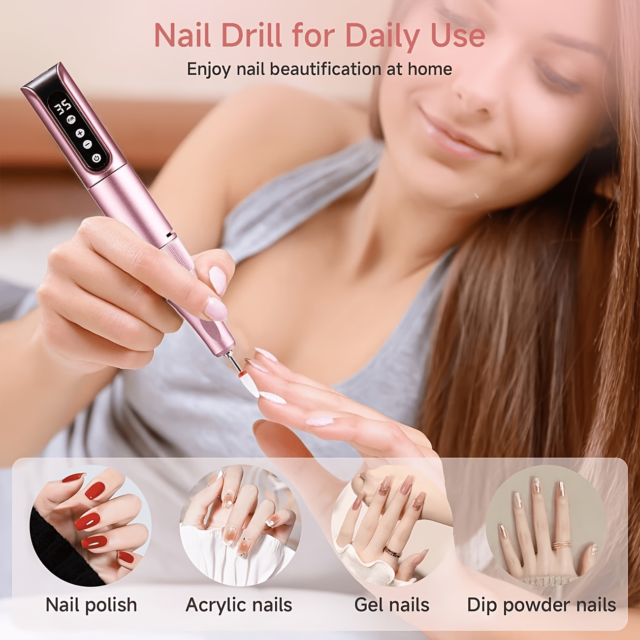 Professional Cordless Electric Nail Drill Machine
