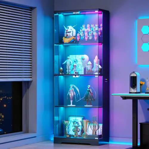 Purse Rack Rgb figurine display case sold on Temu United States