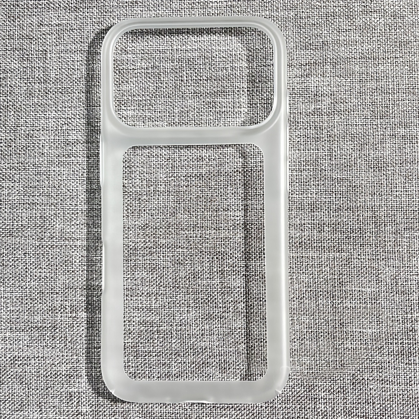 TEMU Phone Case - Luxury Matte Transparent Frame Heat Dissipation Hollow Out Backless Phone Case For Iphone 17 Pro Max 17 Pro 17 16 Pro 15 Pro Max 15