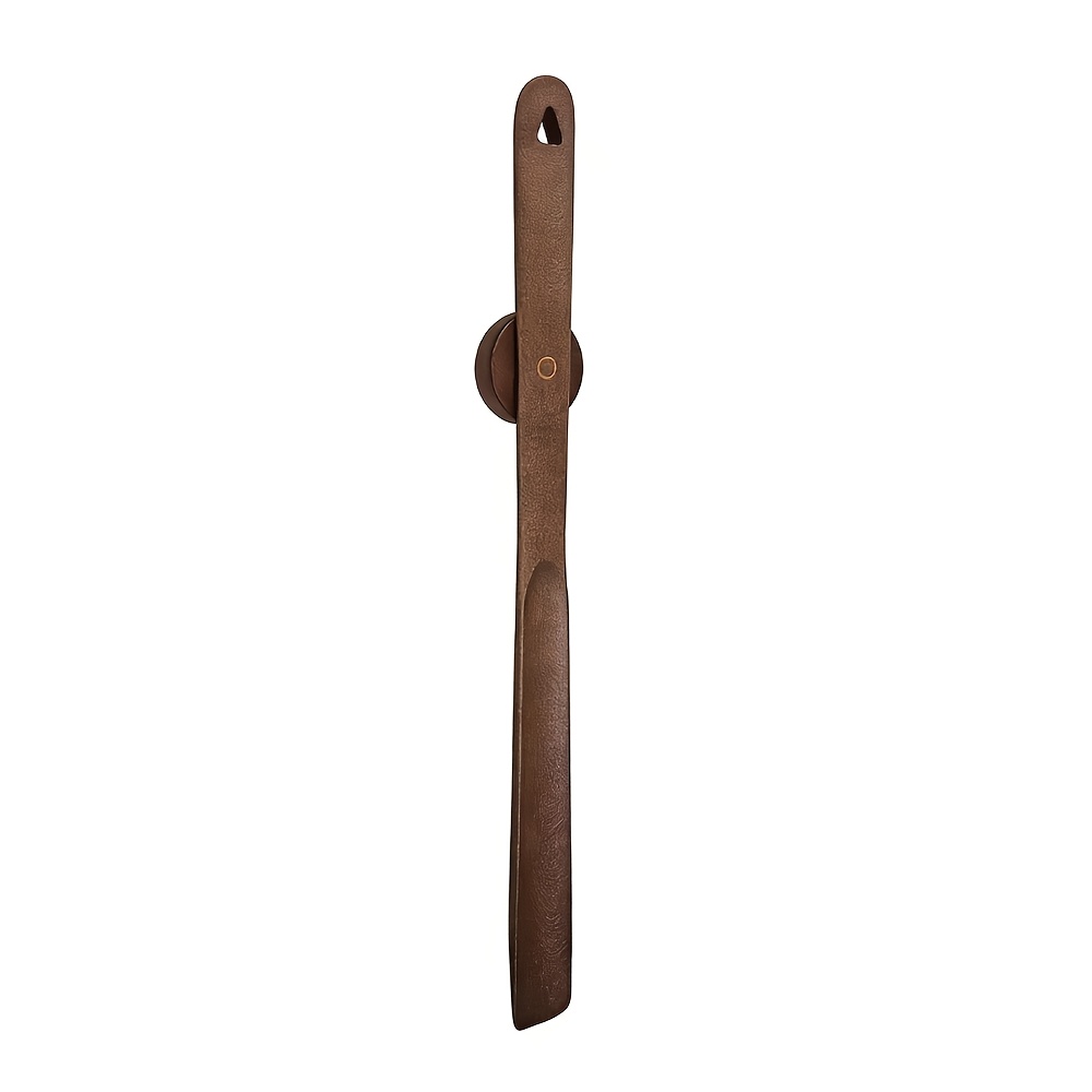 Image of Onneso 50cm/19.6in Wooden Long-handle Magnetic Shoehorn High-end Wooden Shoehorn For Elderly Pregnant Women Shoe Assistant Tool To Magnetic Base Storage Home Entrance Shoehorn