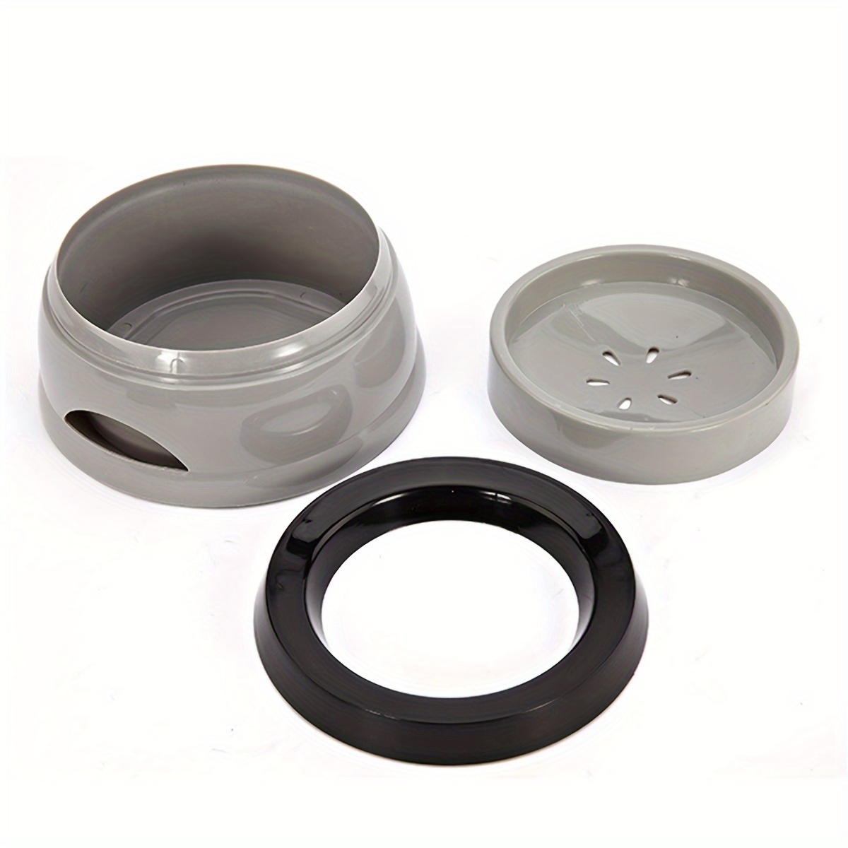 Image of 1pc(7.87in) - Pet Drinking Water Bowl On Car Anti-slip, Splash, Mouth Floating Water Bowl On Water Leakage Basin On Traveling Easily Pet Dogs And Cats On Traveling Car Bowl