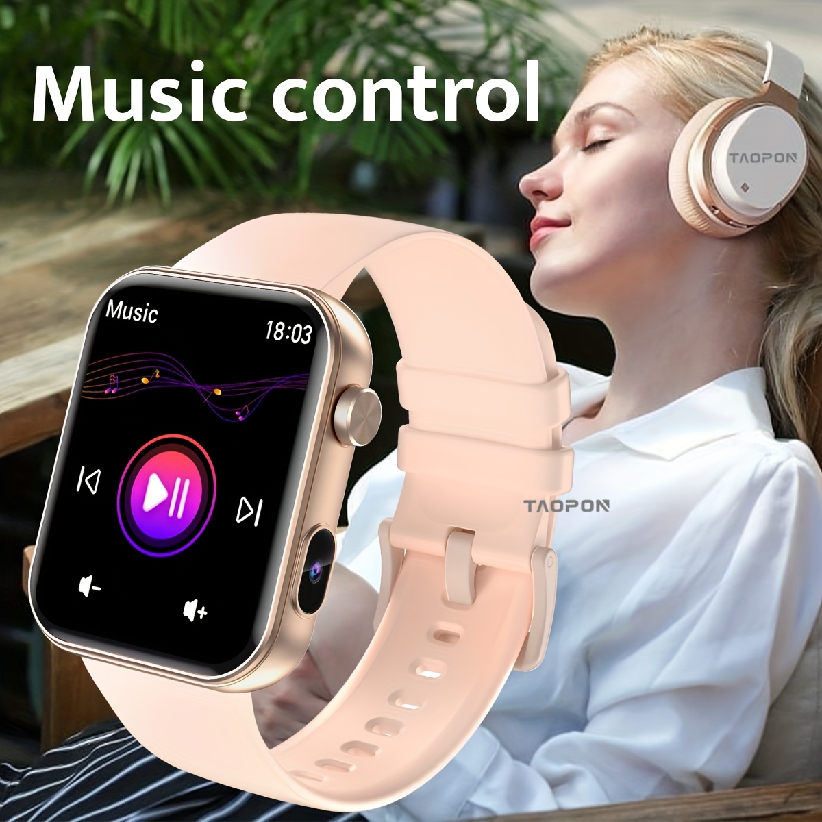 Les montres intelligentes TAOPON pour hommes et femmes sont livrées avec des fonctionnalités telles que la photographie, l'enregistrement audio et la vidéo, équipées d'une caméra intégrée, d'un tracker de fitness de calories et de la surveillance du sommeil.