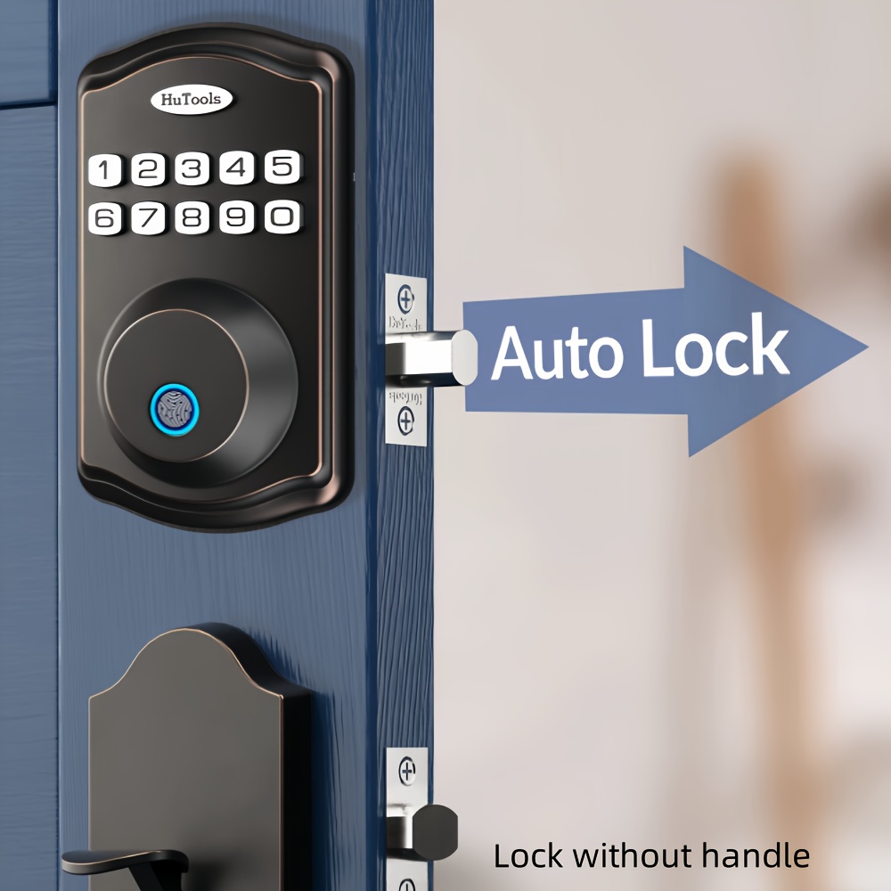 

Smart Keypad Door Lock Set -touch Password Lock Or Key Password Lock- Entry Door Lock, Entry, Auto Lock, , And Easy Installation - Front Door Security Solution With Deadbolt Lock