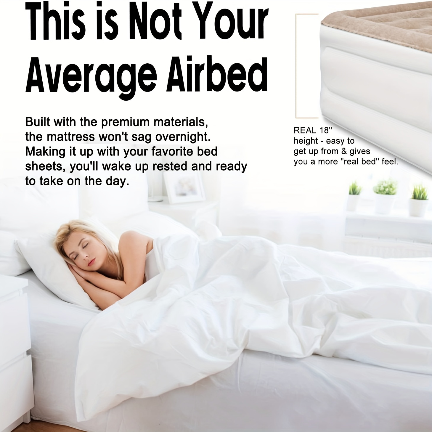 outdoor air mattress 80 x60 x18 size air mattress inflatable Temu