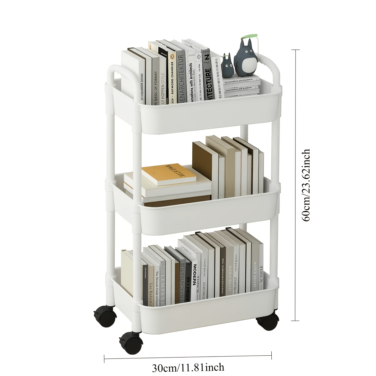 TEMU Scaffale mobile a pi羅 livelli per cucina, camera da letto e soggiorno - Piccolo carrello organizzatore, non a contatto con alimenti