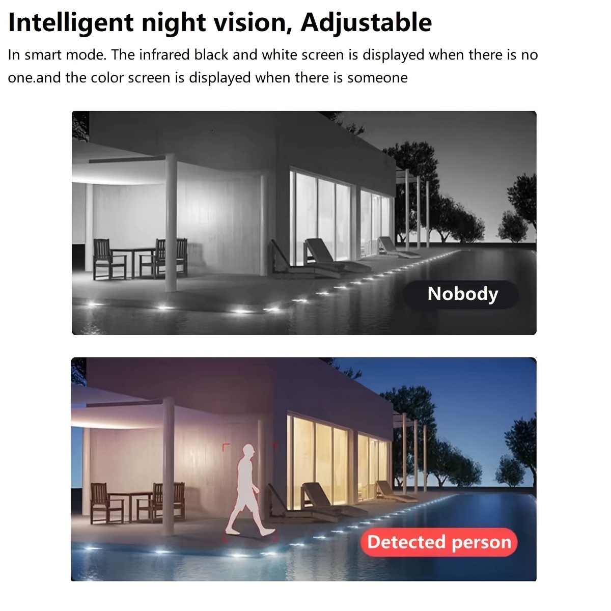 4-Pack Full HD WiFi IP Smart Security Cameras, 1080P Surveillance System with Integrated PTZ Control, AI Motion Detection, Full-Color Night Vision, Two-Way Audio, and 2.4GHz High-Speed WiFi Connection