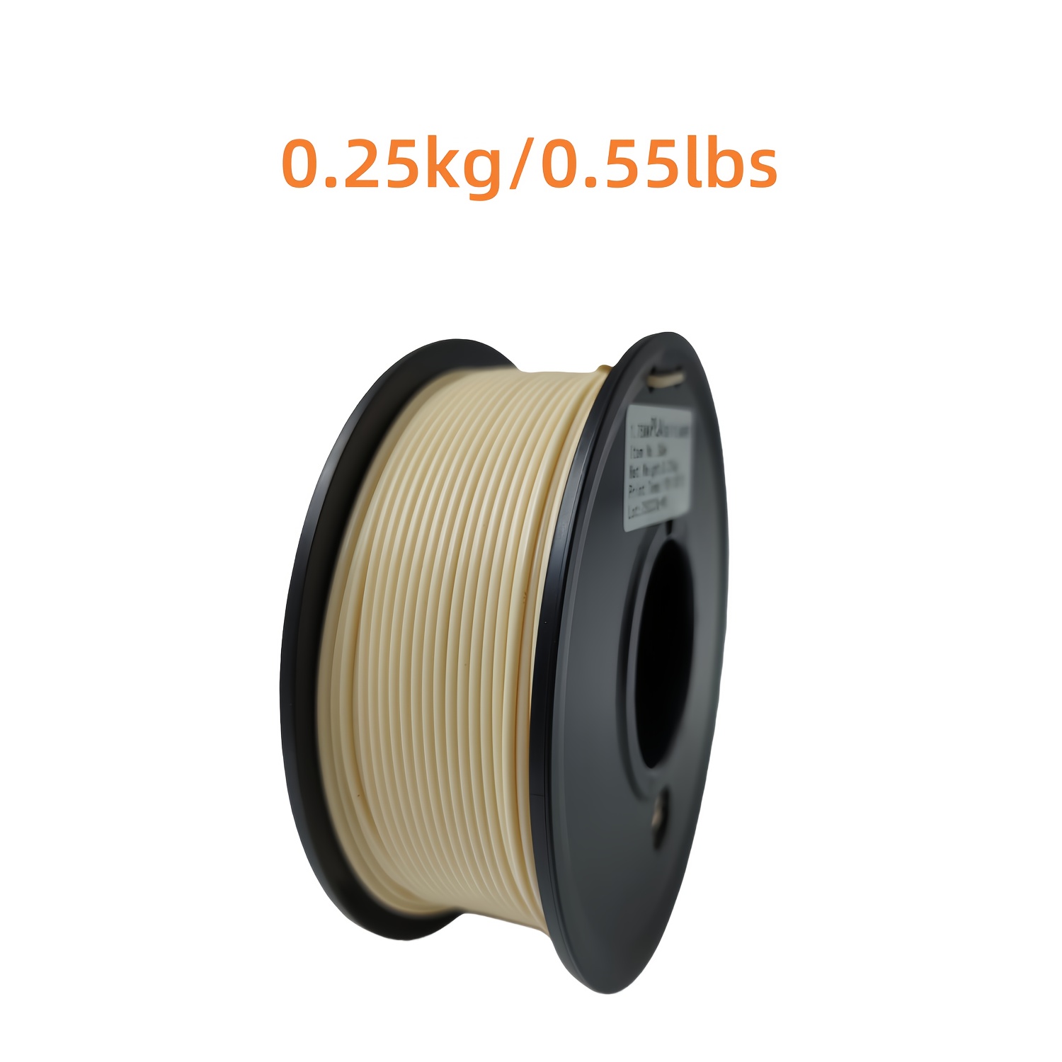 Image of Skin Color Pla Filament 1.75mm, Pla 3d Printer Filament Fit Most Fdm Printers, Dimensional Accuracy +/- Mm, 250g Spool (0.55lbs), Pla Beige