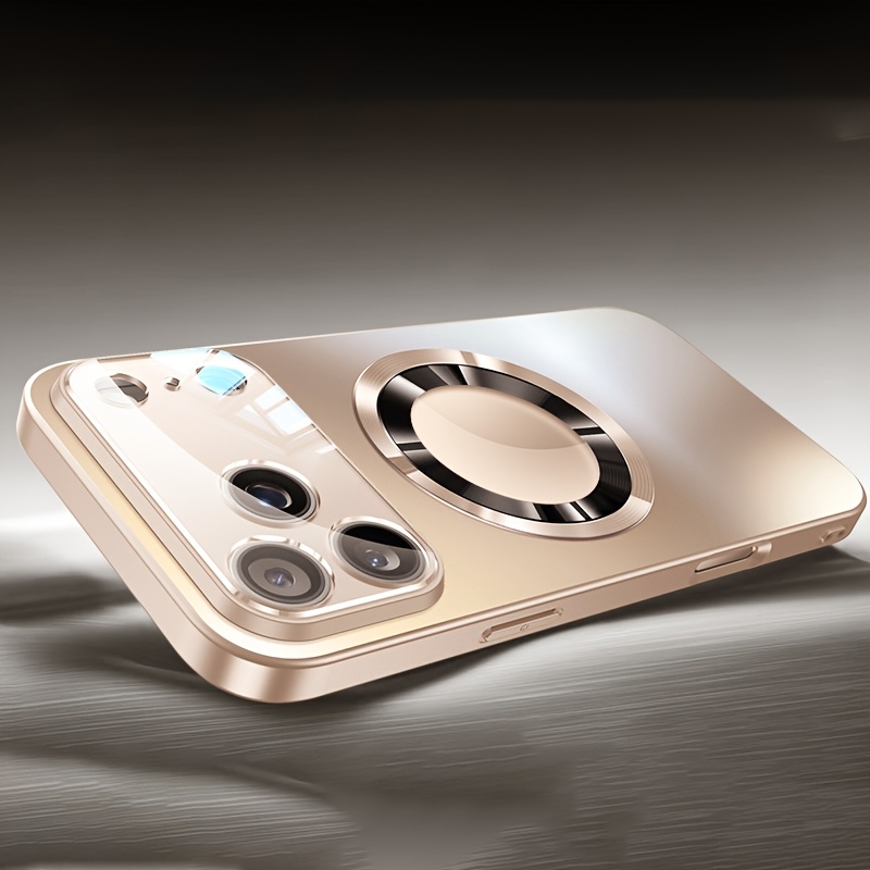 TEMU Phone Case: Luxury Glass Camera Lens Wireless Charging Phone Case For Iphone 11/12/13/14/15/16/17/18 Pro Plus Shockproof Lens Protective Film